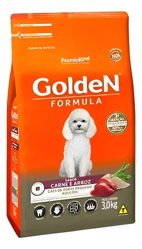 Embalagem Golden Fórmula Mini Bits 3kg
