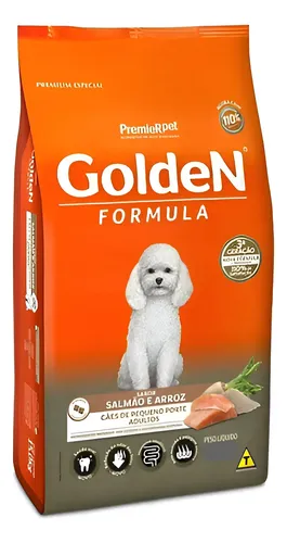 Embalagem Golden Salmão Pequeno Porte 3kg