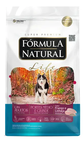 Embalagem Fórmula Natural Super Premium Adulto Médio Porte 15kg