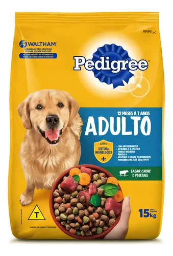 Embalagem Pedigree Adulto Raças Médias 15kg