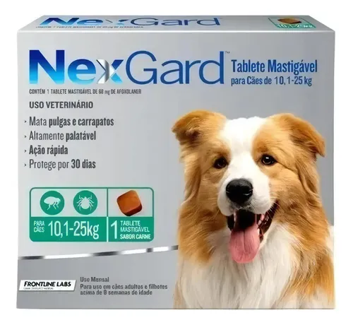 NexGard comprimido mastigável para cães 10 a 25 kg